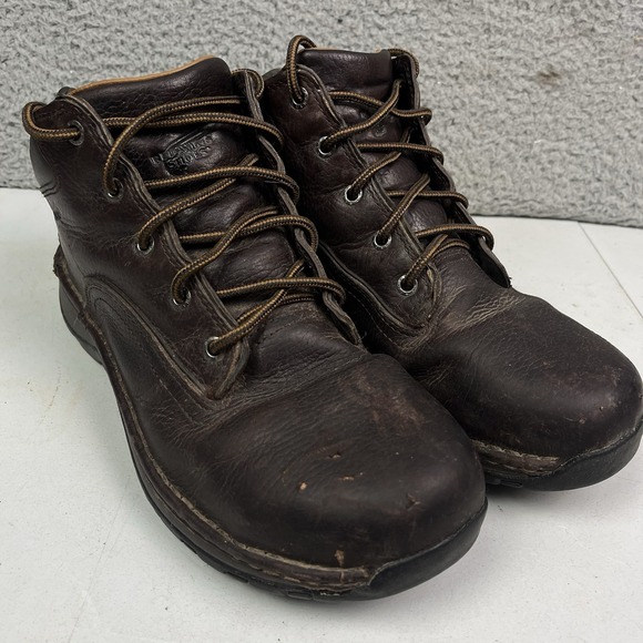 Red Wing Shoes Boots Mens Sz 10 E2 Brown Leather Work Steel Safety‎ Toe 6707 - Picture 1 of 9